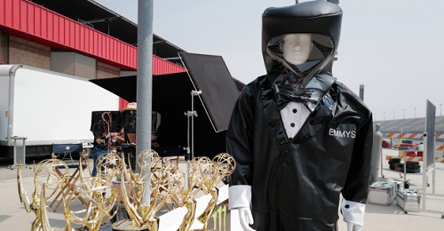 news Emmys 2020 presenters to wear full hazmat suits